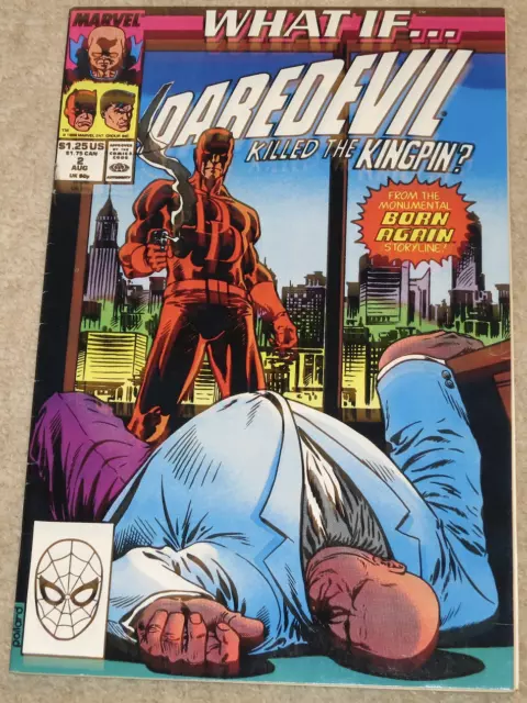 Marvel Comics WHAT IF #2 August 1989 DAREDEVIL HAD KILLED THE KINGPIN?