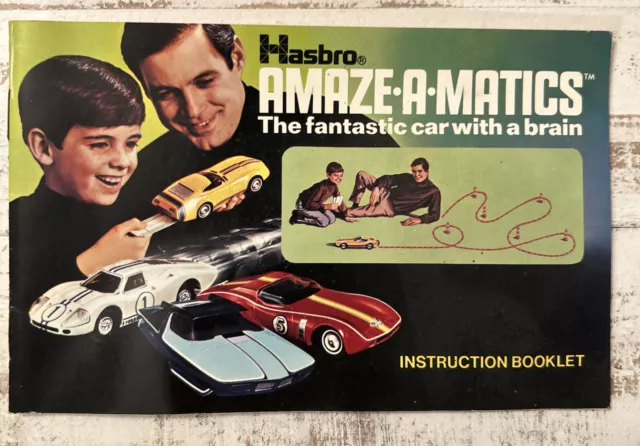 Vintage Hasbro Car Amaze-A-Matics Instruction Booklet c.1969 (Printed in Japan)