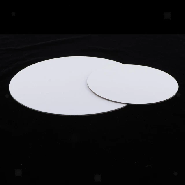 Lot De 8 Toiles Rondes Pour Peinture - Diamètre 10 Cm, Toile Blanche Pour Artistes