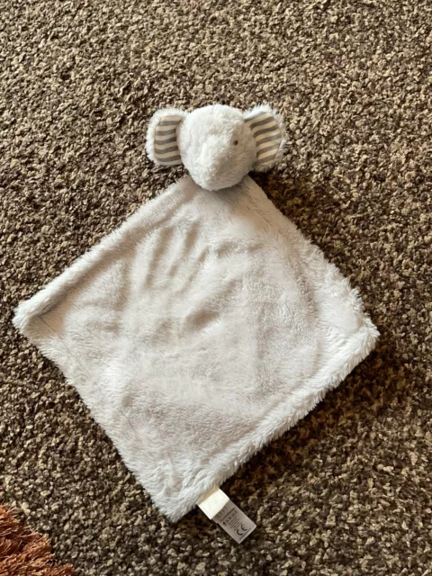 Jojo Maman Bebe Grey Elephant Blanket Blankie Soother Baby Comforter