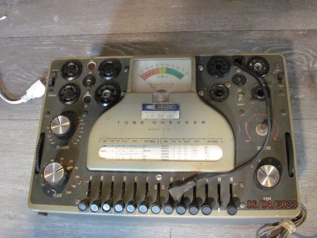 Vintage Heathkit Tube Tester Model It-21 Series No. 505-6811
