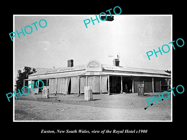 OLD LARGE HISTORIC PHOTO OF EUSTON VICTORIA VIEW OF THE ROYAL HOTEL c1900