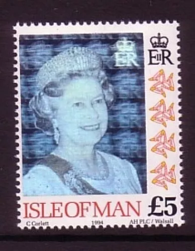 Isle Of Man Mi-Nr. 601 Postfrisch(Mint) Königin Elisabeth Ii Hologramm 1994