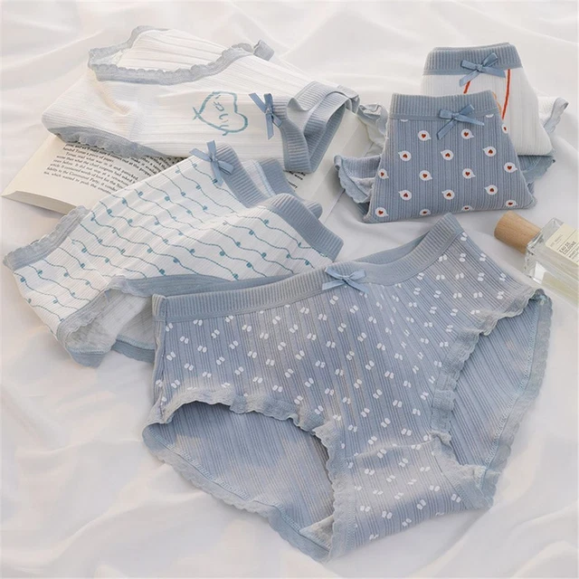 da ragazza Panty donna Mutandine di cotone Biancheria intima Slip floreali