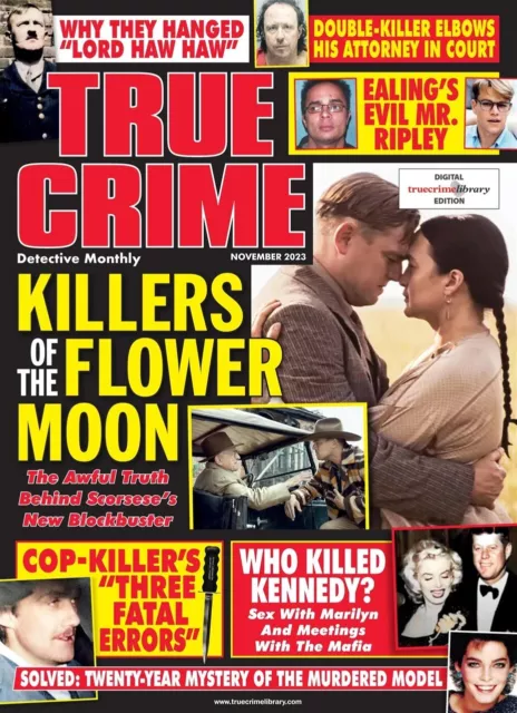 True Crime Detective Monthly Magazine November 2023