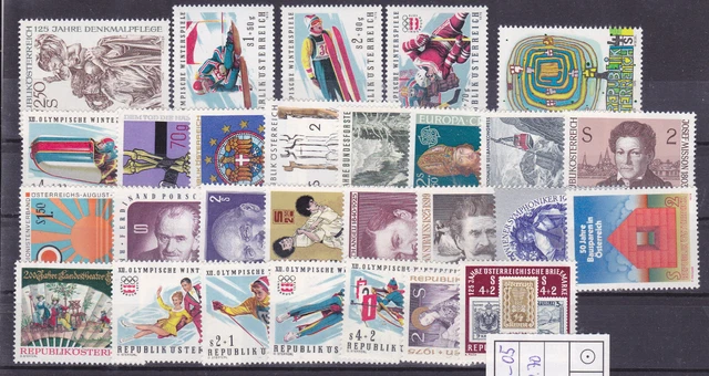 Österreich  Lot aus dem Jahr 1975  postfrisch siehe  Scan