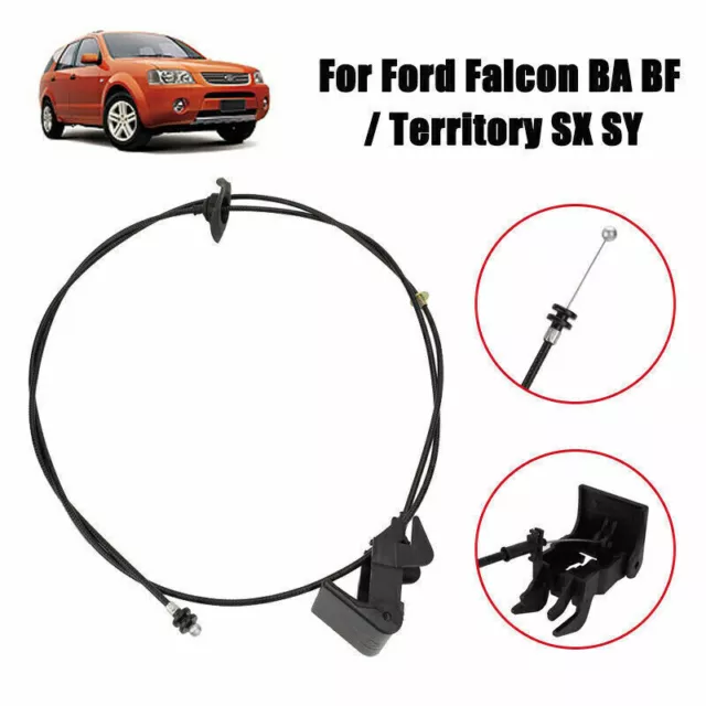 For Ford Falcon BA BF / Territory SX SY Bonnet Release Cable (REVISED / UPDATED)