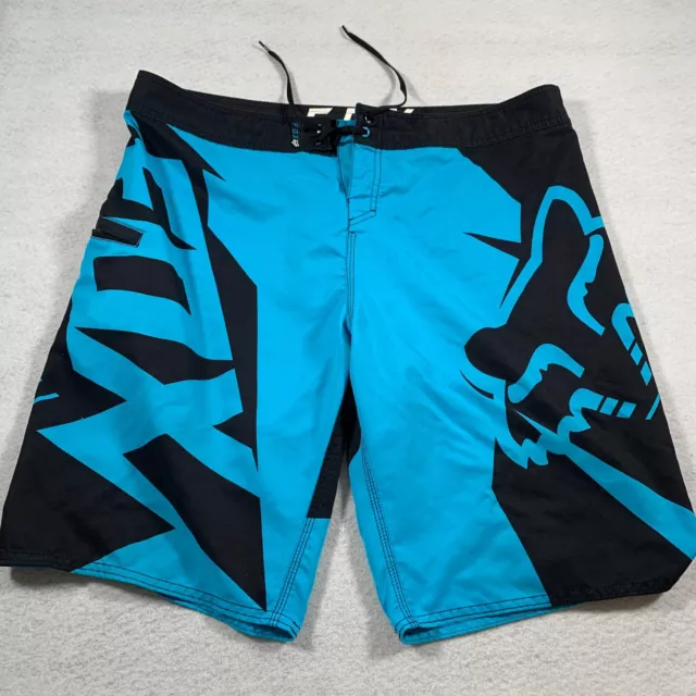 Fox Racing Board Shorts Mens 38 Blue Stretch
