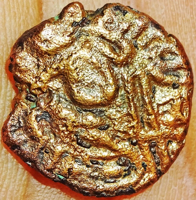 India Ancient - Chola Empire - Raja Raja Chola - 1 Kasu (985-1014 Ad) Rare #Ra17