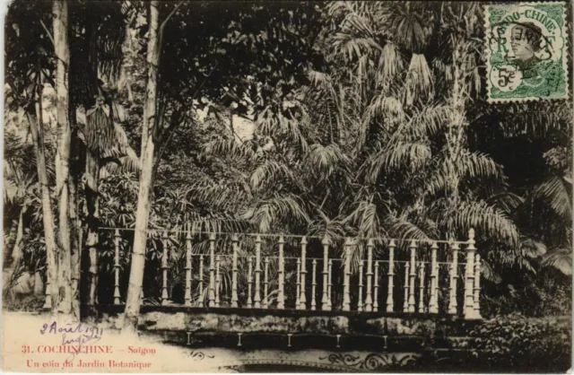 CPA AK VIETNAM COCHINCHINE Saïgon Un Coin du Jardin Botanique (61634)