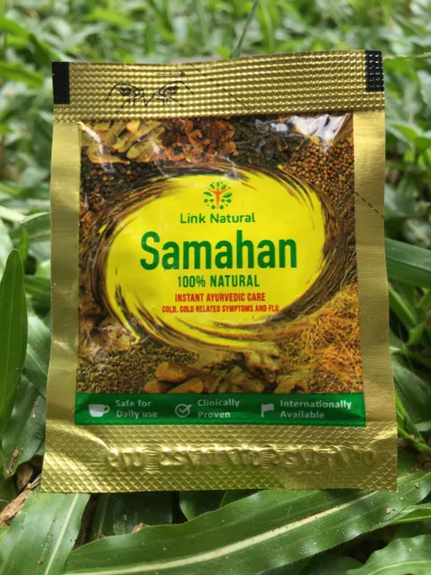 SAMAHAN Ayurveda Herbal Tea Ceylon Premium Natural Drink for Cough & Cold Remedy