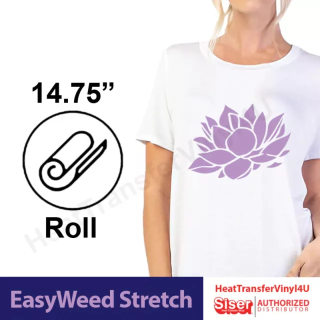 Siser EasyWeed Stretch Iron On Heat Transfer Vinyl 15" Roll *Length Variations
