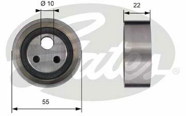 GATES Galet tendeur pour DACIA SANDERO T41155 - Pièces Auto Mister Auto
