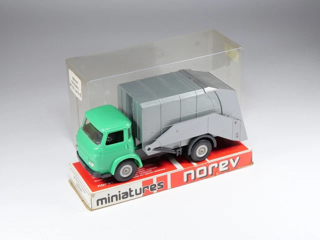 Norev 1/43 Saviem SG4 Camion Poubelles Jaune N°101 - Très Bon état
