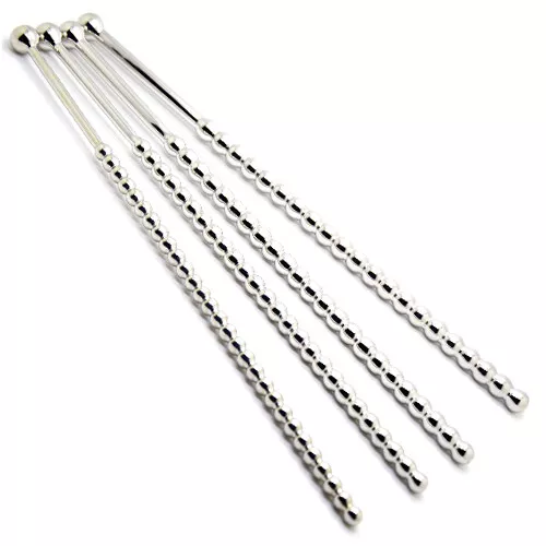 Bubble Sound, Surgical Steel 10.5" Long Male Urethral Sounding Plug