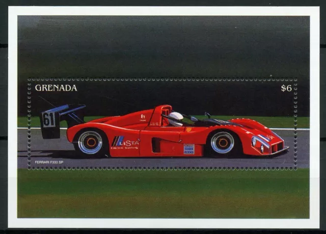 Grenada Stamps 1996 MNH Ferrari F333 SP Cars F1 Formula 1 1v S/S