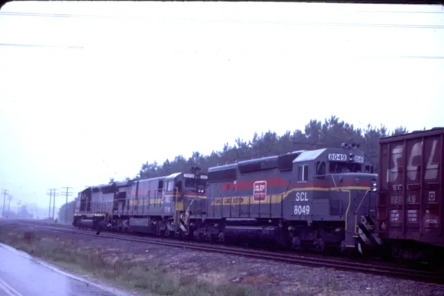 Family Lines-SCL-Seaboard Coast Line SD40-2 # 8049 @ Collier VA.- Kodak slide