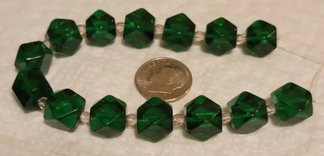 F364 12mm pressed glass square diamond beads. will combine to save on shipping