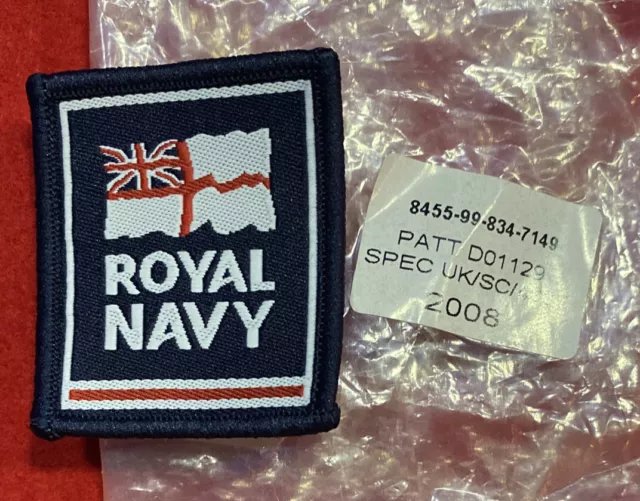 NEW Royal Navy TRF British RN Ensign Flag Patch Cloth Badge Genuine Issue A2G2 3