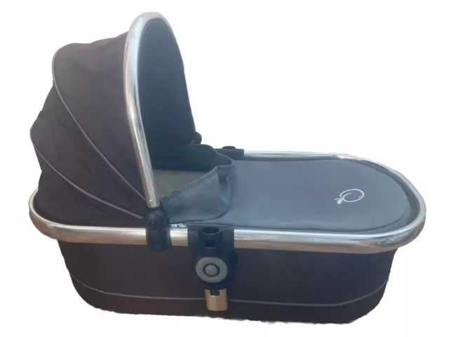 Icandy Peach 1, 2, 3, 4 Main Carrycot In Blackjack Brown & Grey