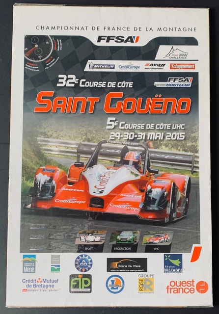Original 2015 Course De Cote Saint Goueno Hillclimb Poster Ffsa France Montagne