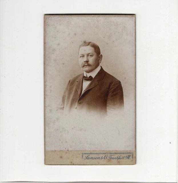 CDV Foto Herrenportrait - Frankfurt Main um 1900