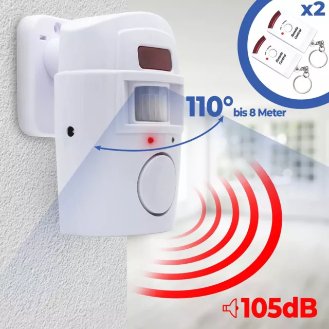 Puerta Alarma Dispositivo Seguridad Sistema Bewegung Detector Sensor Radio 105