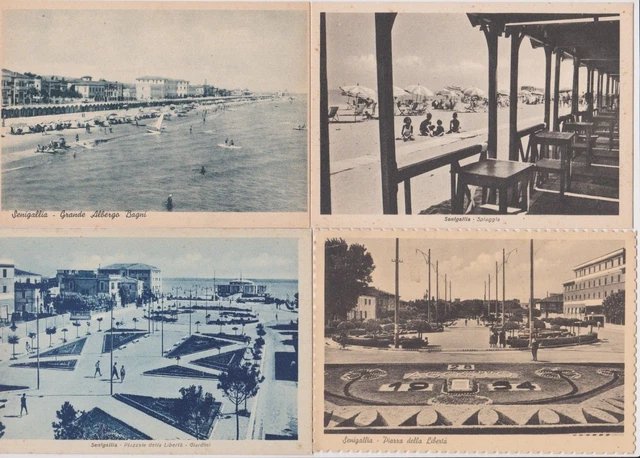 4 Vecchie Cartoline Di Senigallia - Ancona - Vedute Varie - Anni 30/40