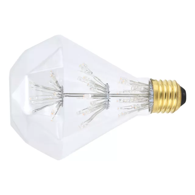 Vintage Glass LED Light Bulb 3W E27 Antique Festive Decorative Round Bulb JY