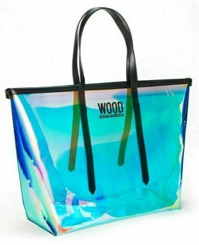 DSQUARED 2 WOOD Tote Handbag Bag Beach Bag With Dust Bag New 19.99 PicClick UK