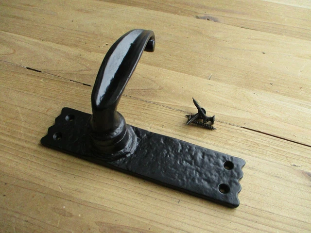 Matte Black Square Plate Handle Knobs Barn Door Grasp Gate Closet Dummy Interior