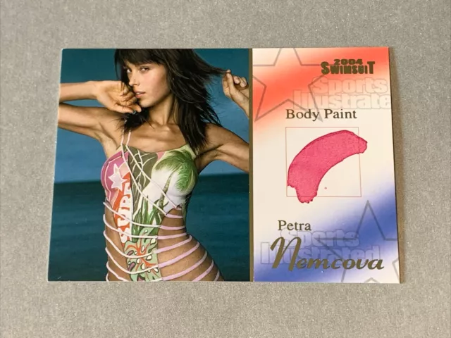 Petra Nemcova 2004 Sports Illustrated Si Swimsuit #Bp 10/10 Body Paint Card