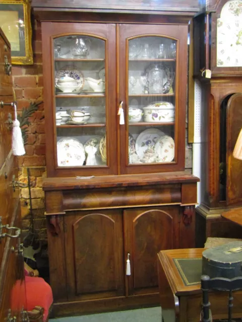 Antique Mahogany Chiffonier Bookcase