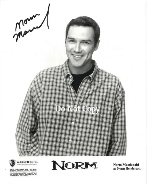 Norm Macdonald Signed Poster Photo 8X10 Rp Autographed Picture