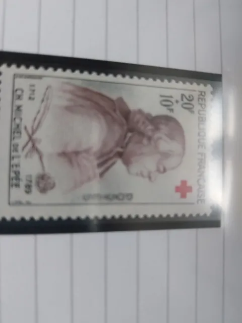 timbre france neuf Yvert n 1226 a La Croix Rouge Ch.michel De L'épée