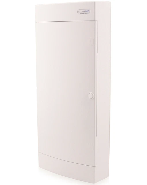 Boîte à Fusibles Apparente Intratec 8 Modules IP40 - 63A, ABS Blanc, Pour Intérieur