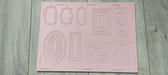 Embossingschablone, Prägeboard, Glittergirls, Prägen, beidseitig verwendbar
