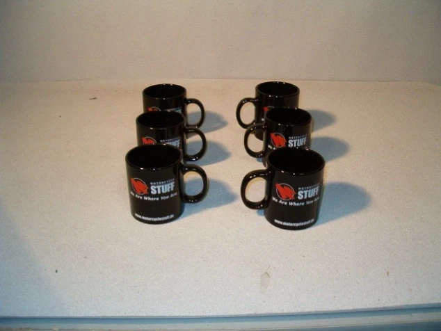 Lot of 60 Motorcycle Stuff Coffee Mugs-NEW!