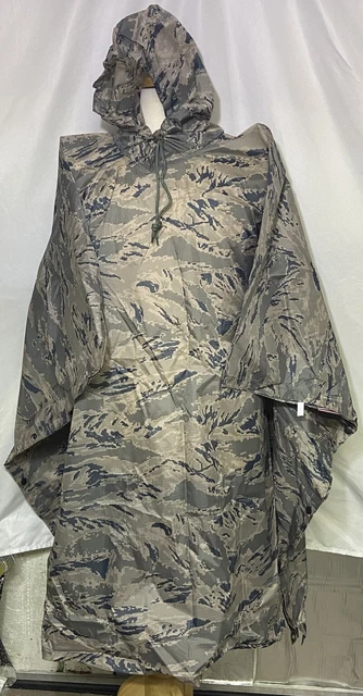 USAF Military ACU ABU Ripstop Wet Weather Raincoat Poncho Camping Hiking NWOT USAF Military ACU ABU Ripstop Wet Weather Raincoat Poncho Camping Hiking NWOT