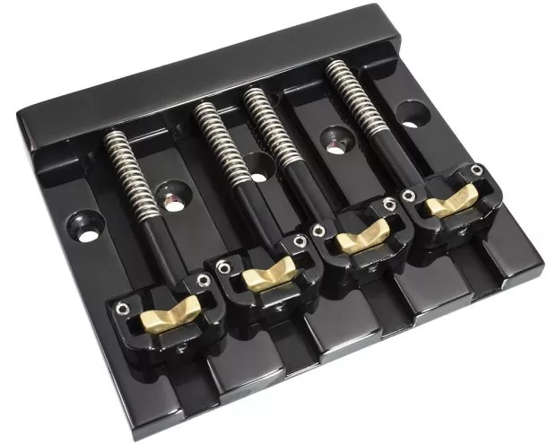 Brand new 4 string Hipshot KICKASS black bass bridge