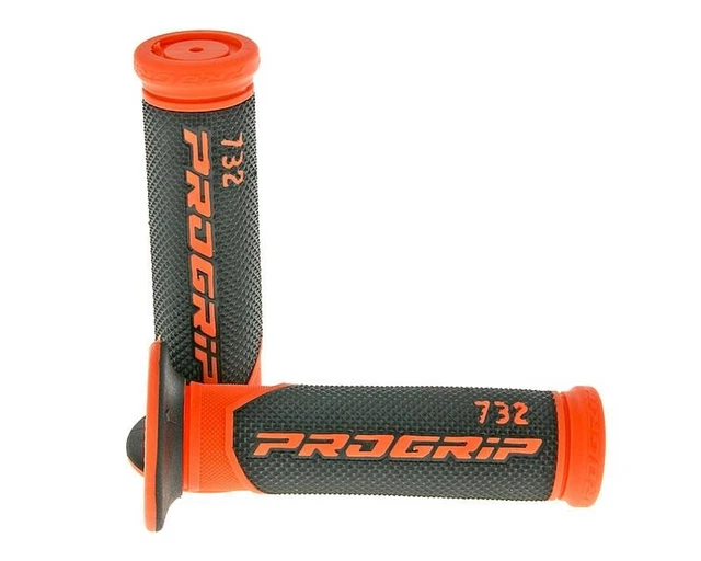 Poignées de guidon PROGRIP 732 Road - noir / orange [Ø 22mm]