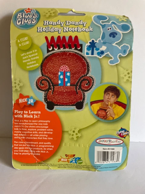BLUES CLUES HANDY Dandy Notebook Thinking Chair Jingle’s Holiday Joe ...