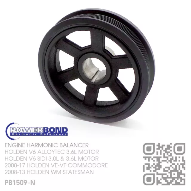 Powerbond Harmonic Balancer Llt/Lfx V6 Sidi 3.6L [Holden Ve-Vf Commodore/Ute]