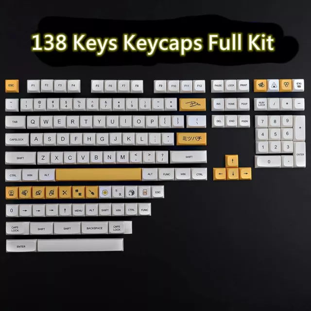 JakeTsai 138 Keys PBT Keycap XDA  Profile 61/64/68/75/84/87/96/104 Layout