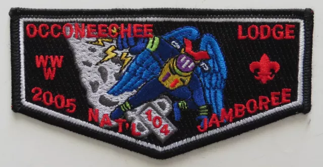Occoneechee Lodge 104 Occoneechee NC 2005 Jamboree Flap Black Bdr (E8420)