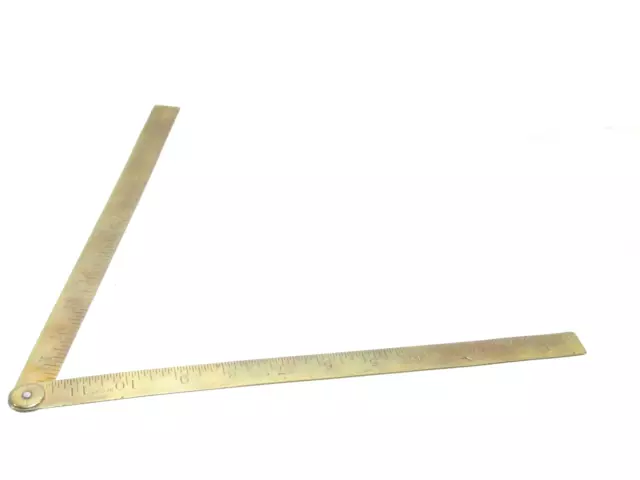 VERY NICE J RABONE & SON # 1243 BRASS RULE t8704 VERY NICE J RABONE & SON # 1243 BRASS RULE t8704