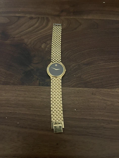 Movado Swiss Quartz Museum Model #87-85-866 Mens Wrist Watch