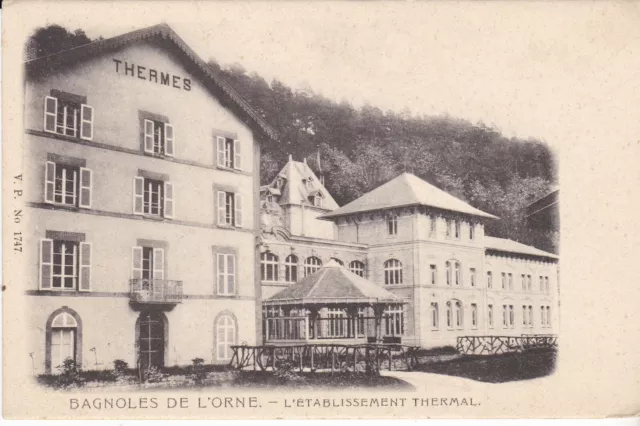Cpa Bagnoles De L'orne The Thermal Establishment