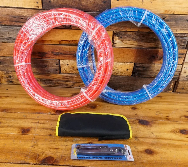 EFIELD 1/2 in. 2 x 75 ft Pex-b Pipe/Tubing Blue & Red