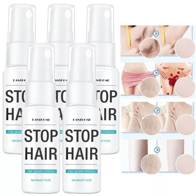 100% Natural Permanent Hair Removal Spray Stop Hair Growth Inhibitor Remover
